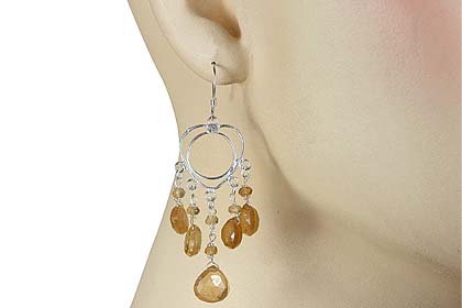 SKU 13904 unique Citrine Earrings Jewelry
