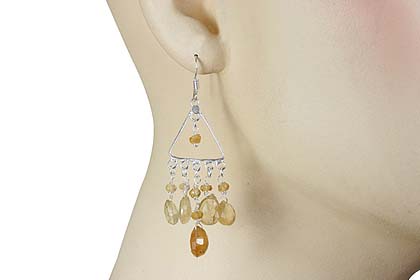 SKU 13905 unique Citrine Earrings Jewelry