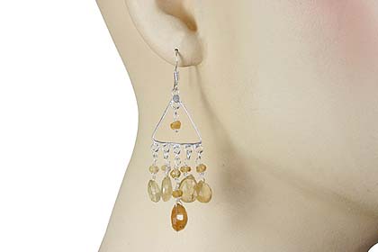 SKU 13905 unique Citrine Earrings Jewelry