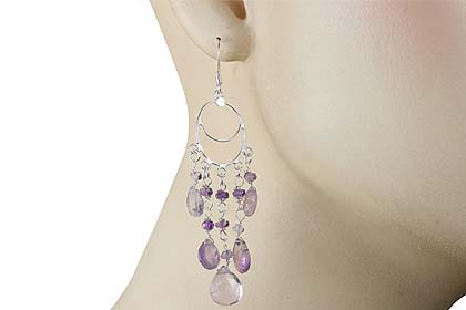 SKU 13917 unique Amethyst Earrings Jewelry