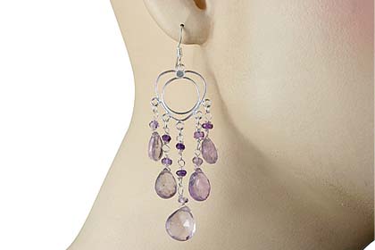 SKU 13919 unique Amethyst Earrings Jewelry