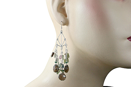 SKU 13971 unique Smoky Quartz Earrings Jewelry
