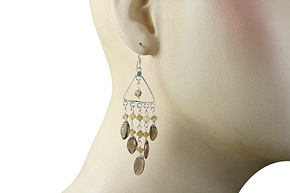 SKU 13979 unique Smoky Quartz Earrings Jewelry