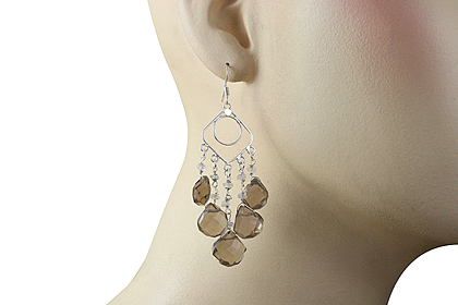 SKU 13983 unique Smoky Quartz Earrings Jewelry