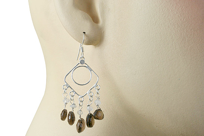 SKU 13985 unique Smoky Quartz Earrings Jewelry