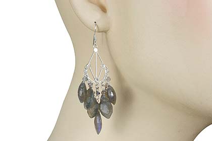 SKU 13990 unique Labradorite Earrings Jewelry