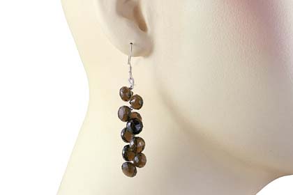 SKU 14064 unique Smoky Quartz Earrings Jewelry
