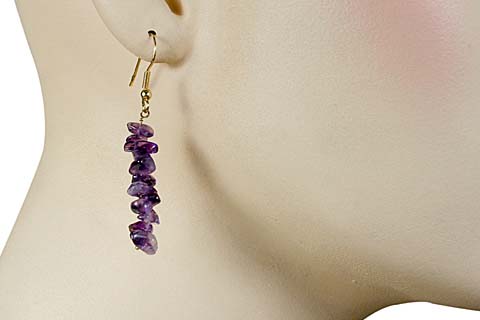 SKU 1468 unique Amethyst Earrings Jewelry
