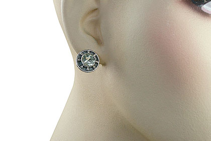 SKU 14774 unique Green amethyst Earrings Jewelry