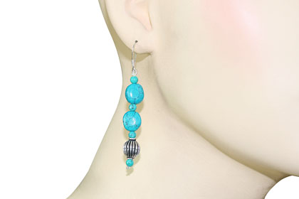 SKU 15581 unique Turquoise Earrings Jewelry