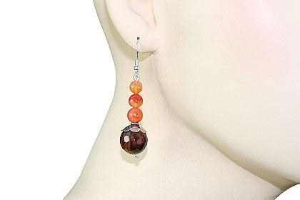 SKU 15585 unique Carnelian Earrings Jewelry