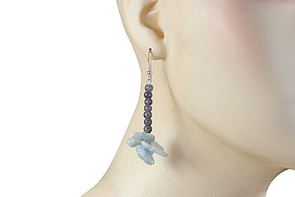 SKU 15590 unique Iolite Earrings Jewelry
