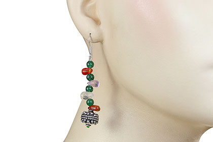 SKU 16191 unique Multi-stone Earrings Jewelry