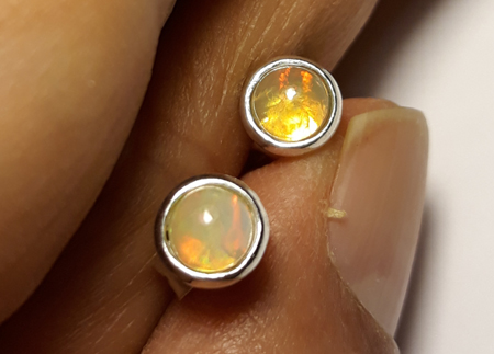SKU 22144 unique Opal Earrings Jewelry