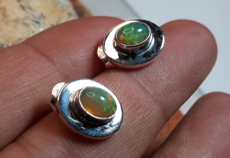 SKU 22149 unique Opal Earrings Jewelry