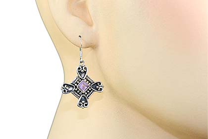 SKU 439 unique Amethyst Earrings Jewelry