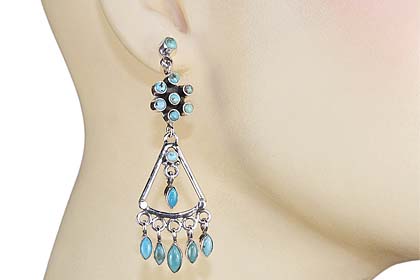 SKU 6018 unique Turquoise Earrings Jewelry