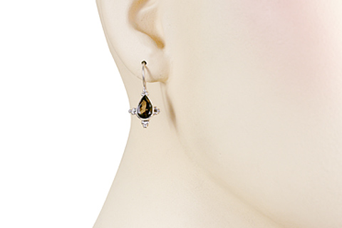 SKU 6042 unique Smoky Quartz Earrings Jewelry