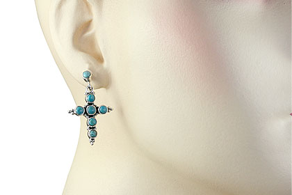 SKU 6338 unique Turquoise Earrings Jewelry