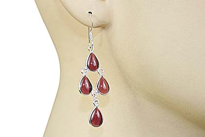 SKU 6384 unique Garnet Earrings Jewelry