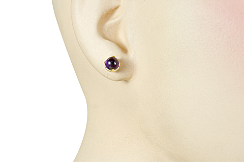 SKU 6407 unique Amethyst Earrings Jewelry