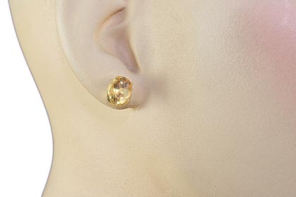 SKU 6411 unique Citrine Earrings Jewelry
