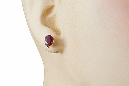 SKU 6412 unique Ruby Earrings Jewelry