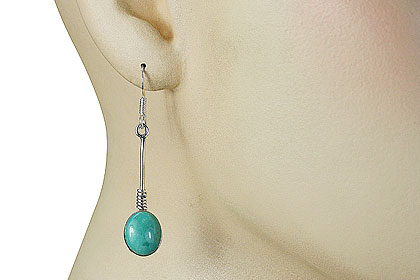 SKU 6451 unique Turquoise Earrings Jewelry
