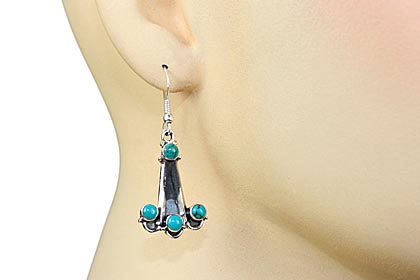 SKU 6457 unique Turquoise Earrings Jewelry