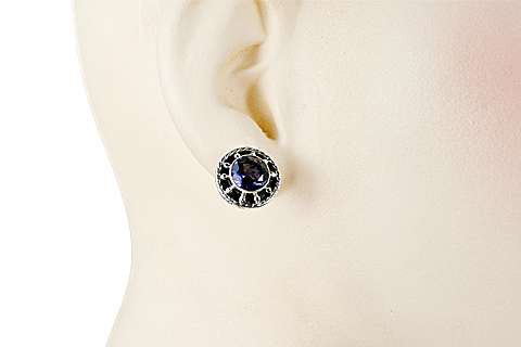 SKU 695 unique Iolite Earrings Jewelry