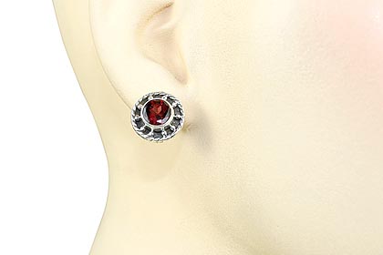 SKU 696 unique Garnet Earrings Jewelry