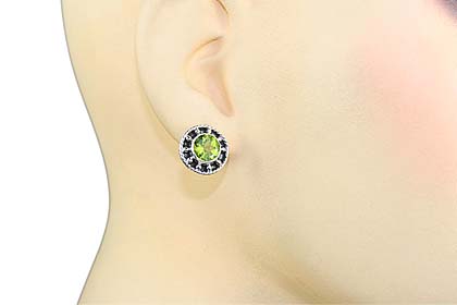 SKU 698 unique Peridot Earrings Jewelry