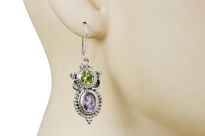 SKU 7098 unique Peridot Earrings Jewelry