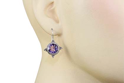 SKU 7102 unique Amethyst Earrings Jewelry