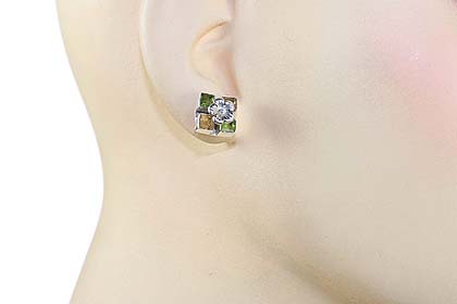 SKU 7134 unique Peridot Earrings Jewelry