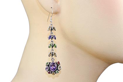 SKU 7828 unique Amethyst Earrings Jewelry