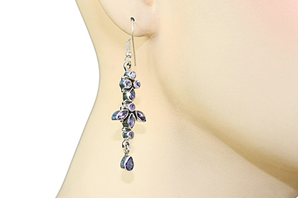 SKU 7830 unique Amethyst Earrings Jewelry