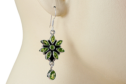 SKU 7850 unique Peridot Earrings Jewelry