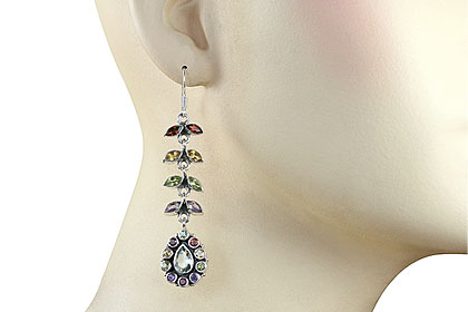 SKU 7854 unique Multi-stone Earrings Jewelry