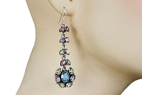 SKU 7858 unique Multi-stone Earrings Jewelry