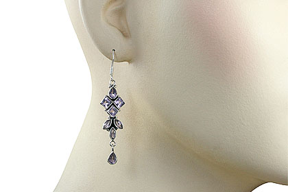 SKU 7861 unique Amethyst Earrings Jewelry