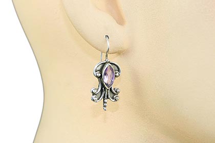 SKU 7866 unique Amethyst Earrings Jewelry