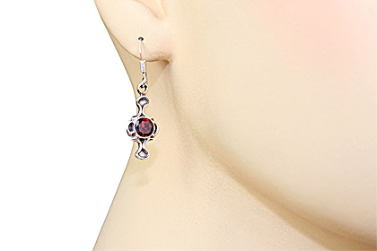 SKU 7867 unique Garnet Earrings Jewelry