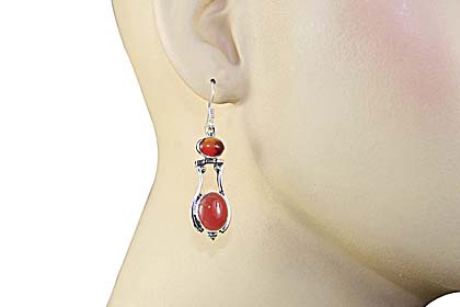 SKU 7923 unique Carnelian Earrings Jewelry