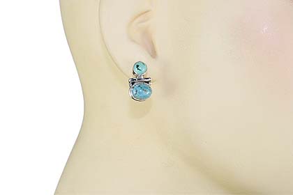SKU 7962 unique Turquoise Earrings Jewelry