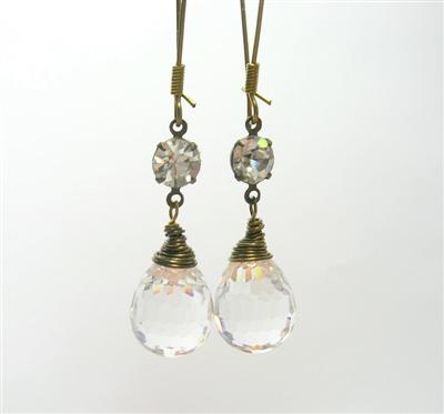 SKU 7973 unique Crystal Earrings Jewelry