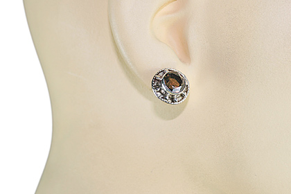 SKU 8036 unique Smoky Quartz Earrings Jewelry