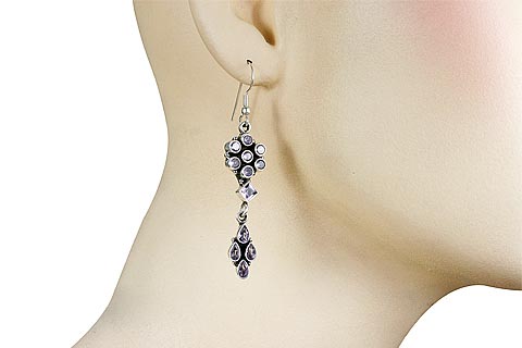 SKU 8068 unique Amethyst Earrings Jewelry