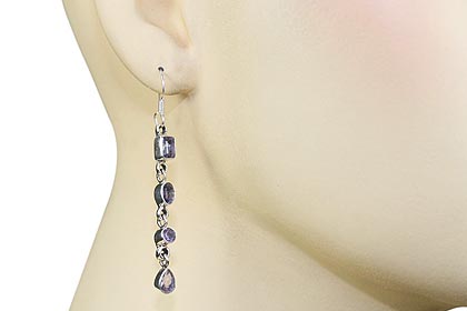 SKU 810 unique Amethyst Earrings Jewelry