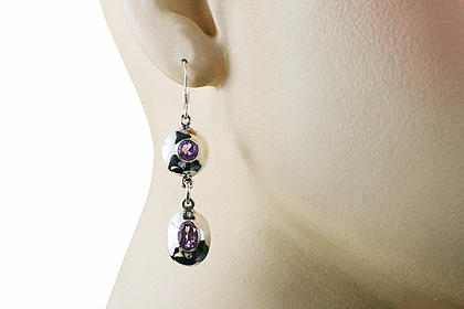 SKU 812 unique Amethyst Earrings Jewelry